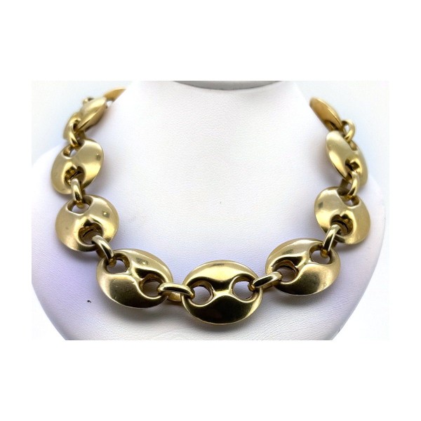 Cadena cadena calabrote de oro 18k 70 cm